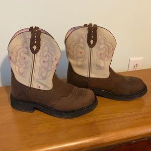 Justin boots 9B floral pattern